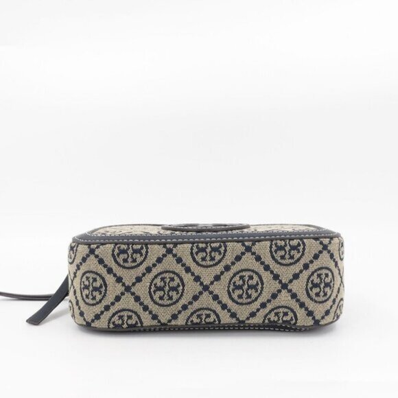 Tory Burch Mini T Monogram Crossbody Bag Navy Blue OS - Picture 6 of 14